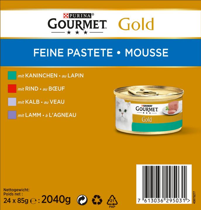 Actual product image Gourmet Fine pâté (Adult, 24 pcs., 2040 g)