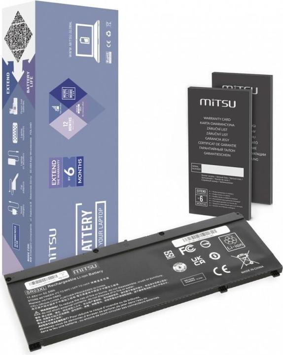 Actual product image Mitsu HP GAMING 15 17 OMEN 15-DX SR03XL (3 Cells, 4545 mAh)