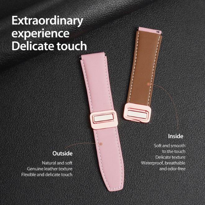 Immagine prodotto Dux Ducis Cinturino in vera pelle della serie YA (20 mm, Vera pelle, Larghezza dello spigot 20 mm, Galaxy Watch6, Galaxy Watch3 (41mm), Ingranaggio S2 Classic)