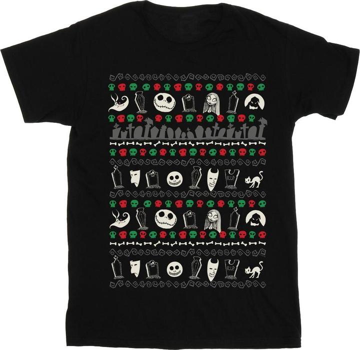 Image du produit Disney - T-shirt NIGHTMARE BEFORE CHRISTMAS FESTIVE ICONS - Femme (4XL)