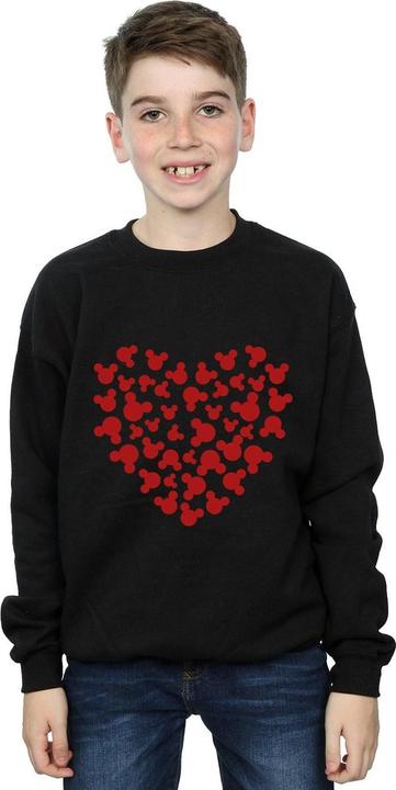 Actual product image Disney Boys Mickey Mouse Heart Silhouette Sweatshirt (152, 158)