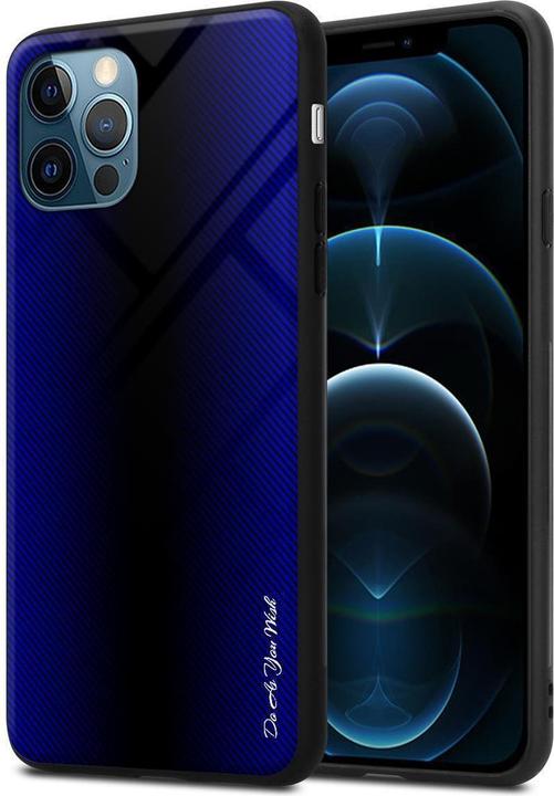Actual product image Cadorabo TPU Striped Glass Cover (Apple iPhone 12, Realme 12 Pro+)