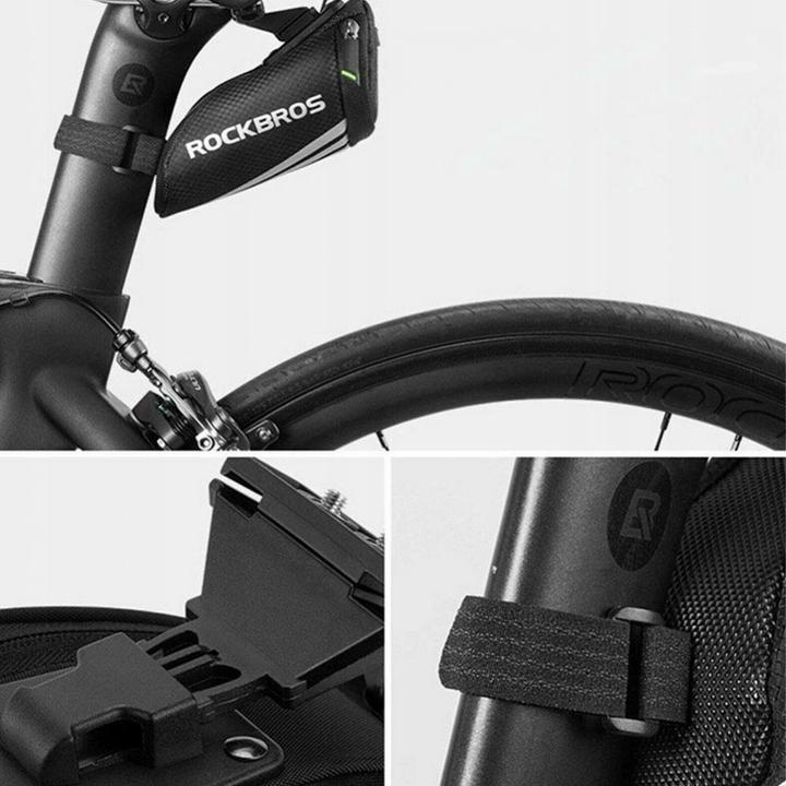 Produktbild Rockbros C28 bicycle bag under the saddle - black (0.20 l, Rahmentasche)