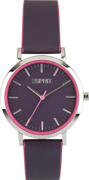 Actual product image Esprit ES EVERYDAY 34MM 3H PLUM DIAL PLUM ST Wristwatch (34 mm)