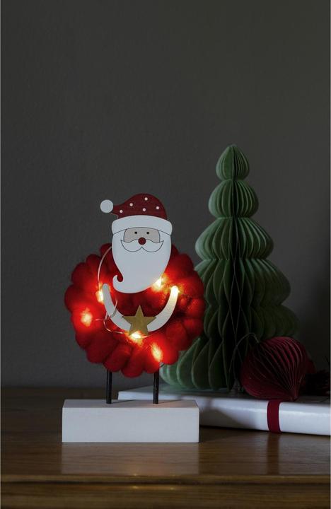 Immagine prodotto Konstsmide Sagoma LED in legno "Babbo Natale con cotone