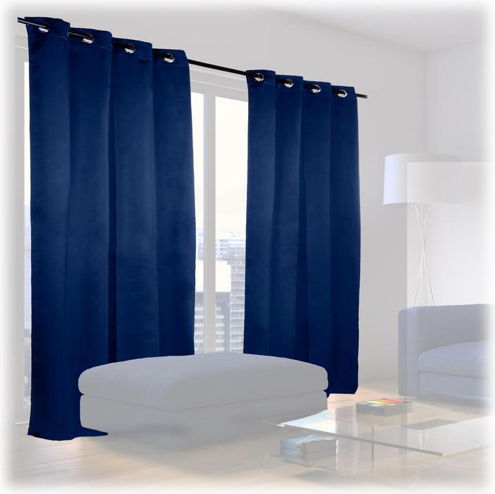 Immagine prodotto Relaxdays Tende oscuranti con anelli set da 2 (135 x 245 x 0,5 cm)