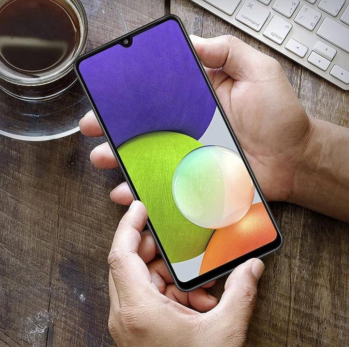 Image du produit Screenguard Samsung Galaxy A22 5G Full Screen Protective Glass 2.5D 9H (1 pièce(s), Samsung Galaxy A22 5G)