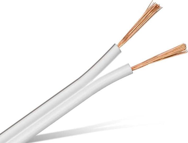 Produktbild Purelink Lautsprecherkabel, 2x0,75 mm², 10m, weiss, CCA (10 m, 0.75 mm²)