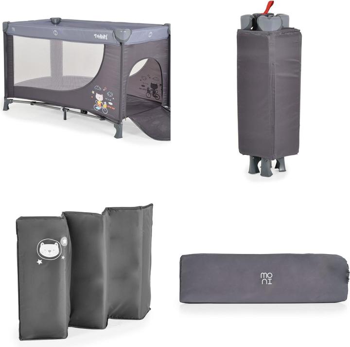 Image du produit Moni lit de voyage Tommy, 2 niveaux