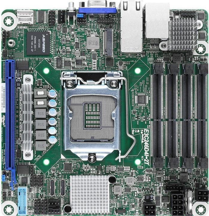 Produktbild AsRock E3C246D4I-2T (LGA 1151, Intel C246, Mini-ITX)