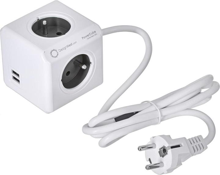 Produktbild Allocacoc PowerCube Extended USB E(FR) (4 x, CEE 7/5, 1.50 m)
