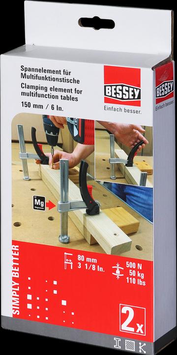 Actual product image Bessey Clamping element for multifunctional tables (150 mm)