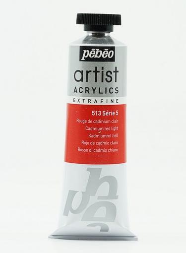 Produktbild Pebeo Artist Acrylics Extrafein Acrylfarben (Kadmiumrot hell, 37 ml)