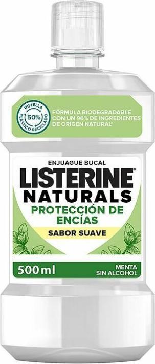 Image du produit Listerine NATURALS enjuague bucal protección encías 500 ml (500 ml, Bains de bouche)
