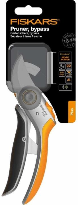 Productafbeelding Fiskars Plus PowerLever metalen snoeischaar met inklapbaar lemmet (P751)