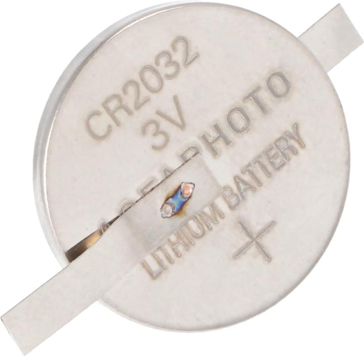 Produktbild AccuCell CR2032 Lithium Marken Batterie mit Lötfahnen in Z-Form (CR2032, 210 mAh)