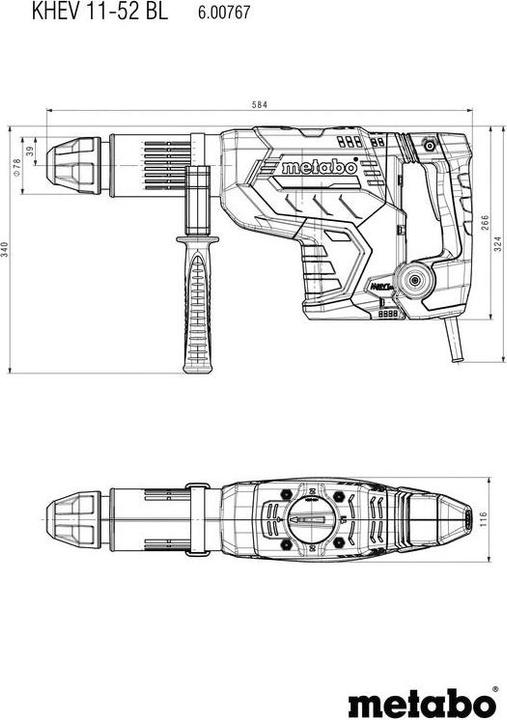 Actual product image Metabo KHEV 11-52 BL (Electrical connection)
