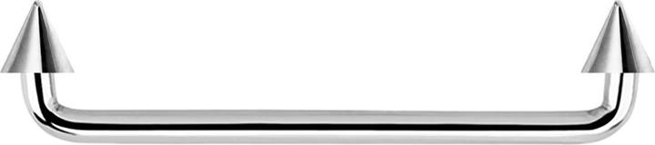 Star Piercing Surface Barbell Innengewinde silber 90° mit zwei Cone (Chirurgenstahl 316L)