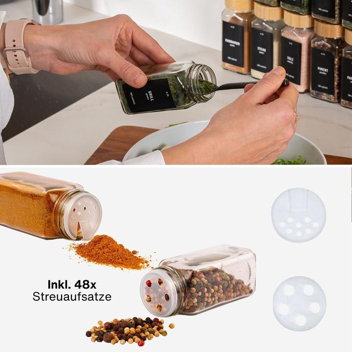 Produktbild Deco haus Gewürzgläser-Set mit Schraubkappe (0.03 l)