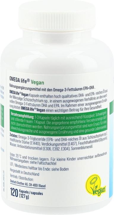 Actual product image Omega-Life Algae oil (120 Piece, Capsules, 120 g)