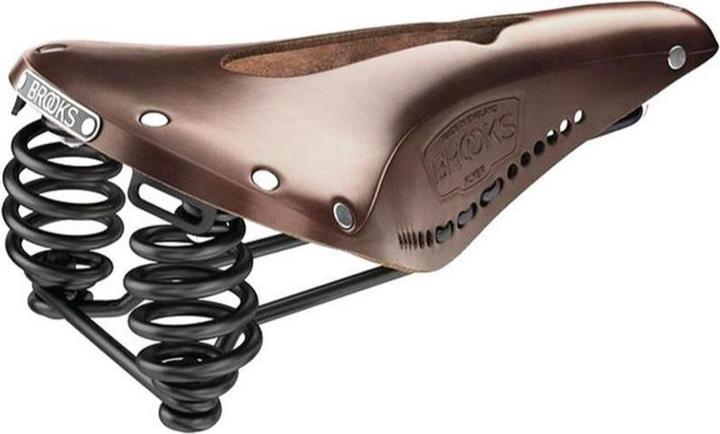 Actual product image Brooks Running BROOKS Bicycle Saddle Flyer Carved, Aged Brown