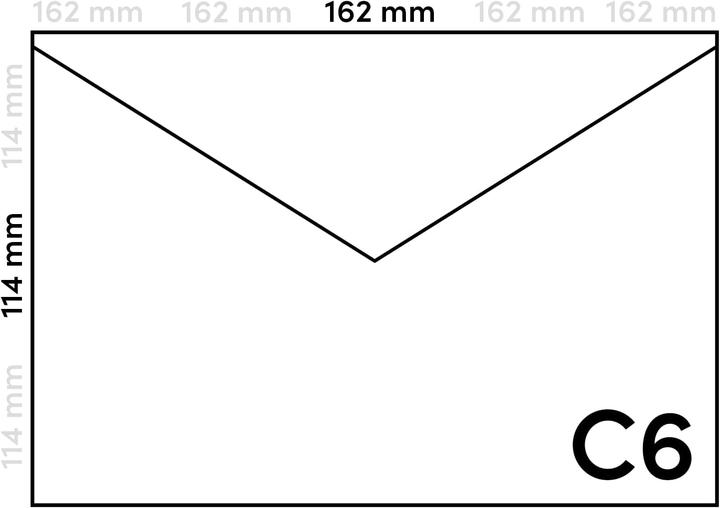 Netuno Briefumschlag DIN C6 Ökopapier, ohne Fenster, nassklebend (C6, 500 x)