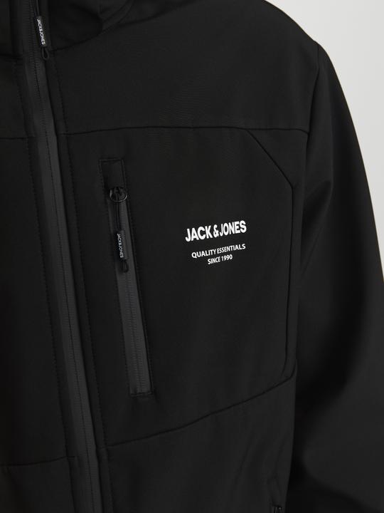 Actual product image Jack & Jones JACK&JONES PLUS JJTHEO SOFTSHELL JACKET PLS Heren Jas - Black (3XL)