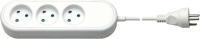 Actual product image Mercodan 980230, 3 m, 3 AC outputs, White, White