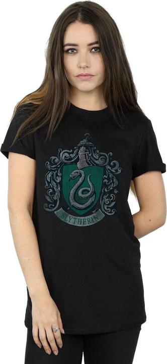 Image du produit Femme/Les femmes - T-shirt boyfriend en coton à l'effigie de Serpentard (XXL)