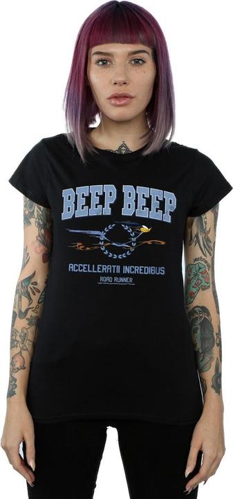 Actual product image Looney Tunes Womens/Ladies Road Runner Beep Beep Cotton T-Shirt (L)