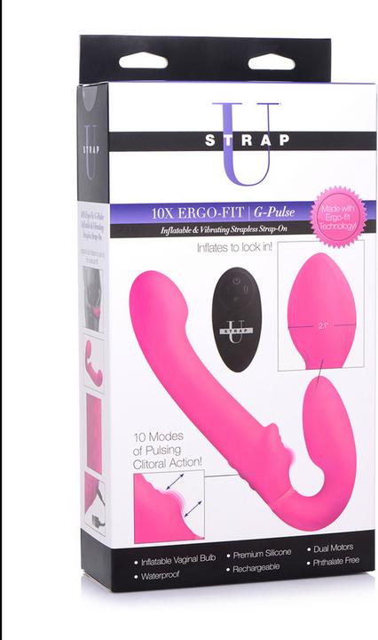 Immagine prodotto XR Brands Dildo senza spalline vibrante GPulse con telecomando rosa