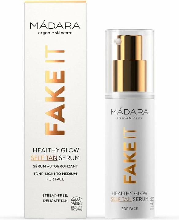 Produktbild Madara Self Tan Milk FAKE IT Healthy Glow Self Tan Serum "Màdara Selbstbräuner für das Gesicht" (Selbstbräunungsspray, 30 ml)