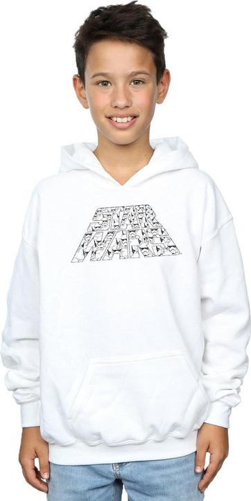 Immagine prodotto Star Wars The Rise Of Skywalker Trooper Filled Logo Felpa con Cappuccio Ragazzi (140, 146)
