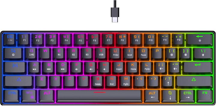 Produktbild Preyon Klawiatura Red All Claw Gateron Red (PRAC61B) (US, Kabellos)