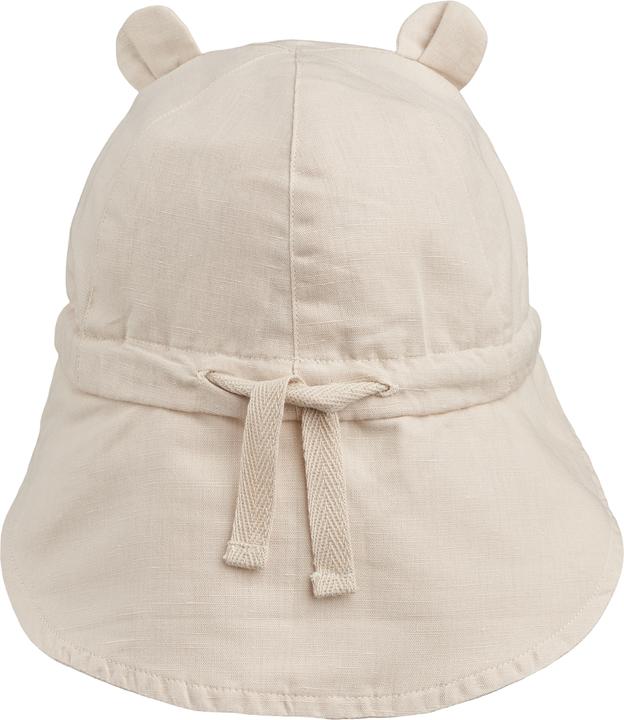 Actual product image Liewood Gorm linen sun hat with ears Sandy