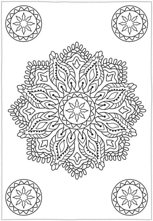 Actual product image Colouring postcards Artful mandalas | 20 cards (20 pcs.)