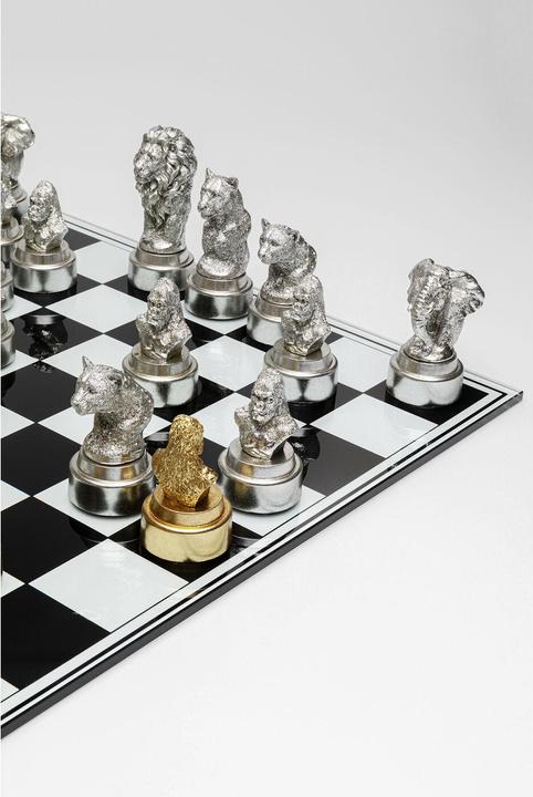 Actual product image Kare Design Deko Objekt Chess Animals 60x60cm