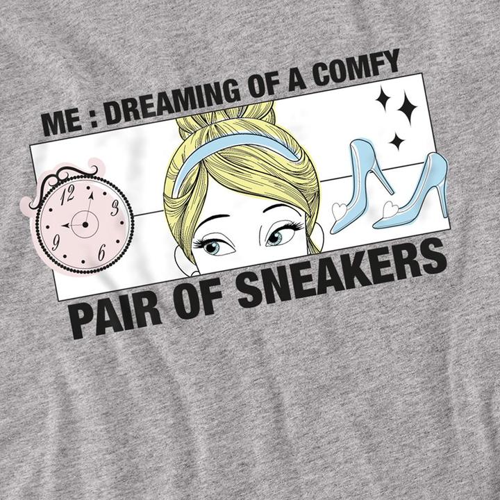 Immagine prodotto Cinderella Dreaming Of Comfy Sneakers Maglietta Adulto Unisex (XXL)