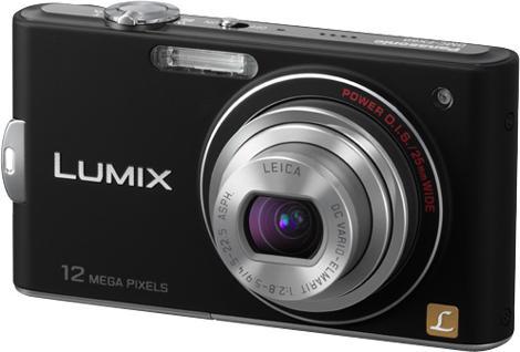 Panasonic Lumix FX60, 12 Mpixel, zoom 5xWW, HD-Movie, nero (1/2,3'')