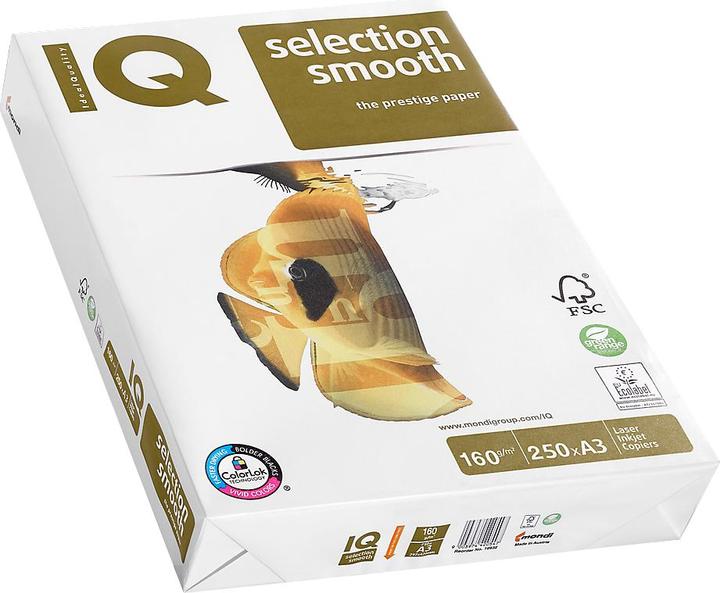 Actual product image Mondi IQ Selection Smooth premium office paper (160 g/m², 250 x, A3)