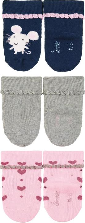 Produktbild Sterntaler Socken Maus 3er Set Marine Gr. 15/16 (3er Pack, 15 - 16)