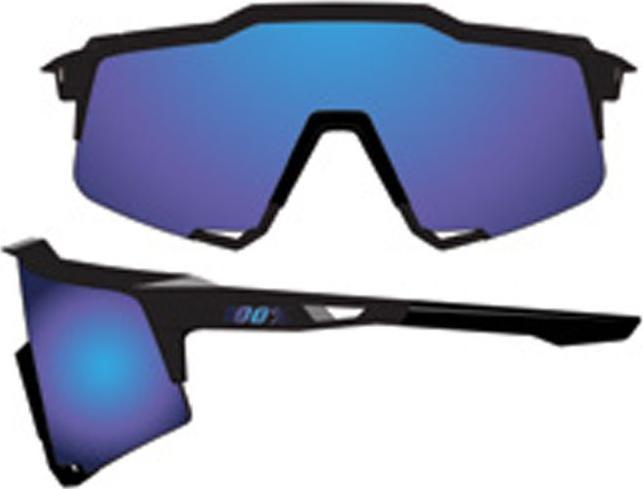 Produktbild 100% Speedcraft Tall Matte (Matte Black, HiPer blue)