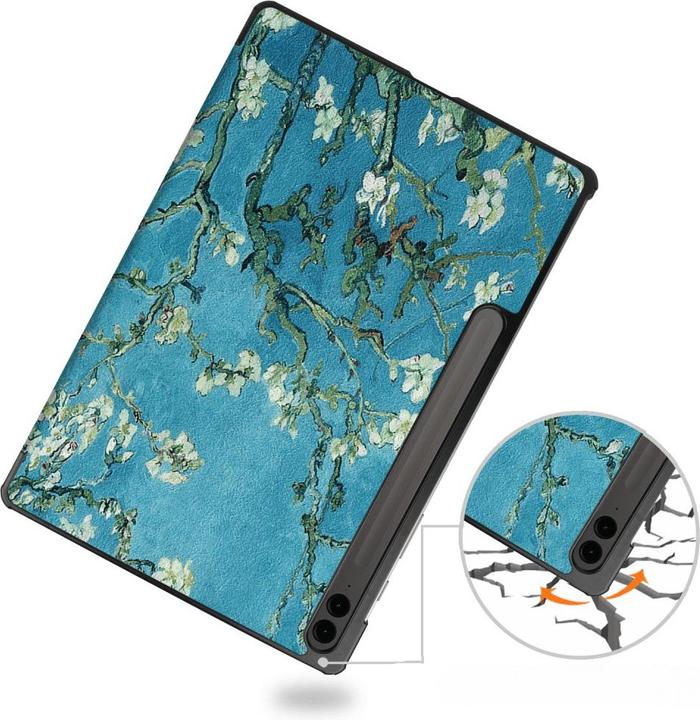 Produktbild Cover-Discount Galaxy Tab S9 FE+ - Tri-fold Smart Case Blüten (Galaxy Tab S9 FE+)