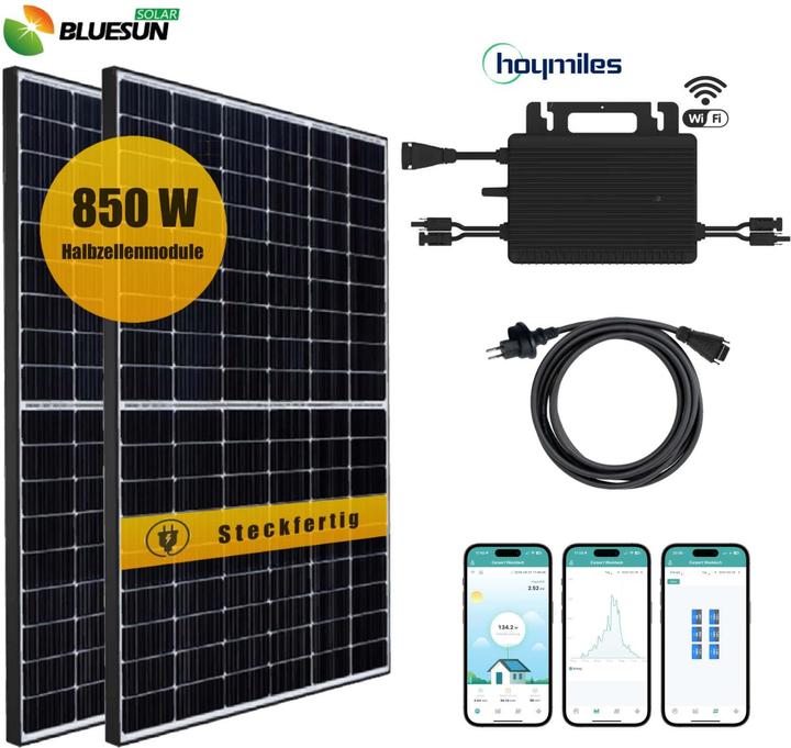 Actual product image Supersolar Balkonkraftwerk-Set (850 W)