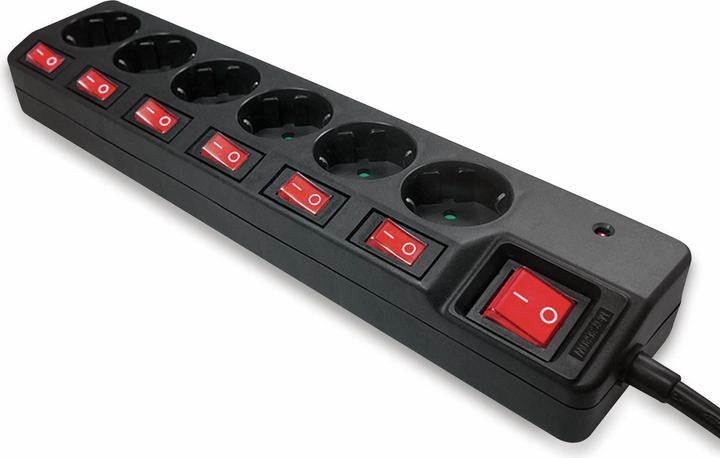 Image du produit LogiLink Barre d'alimentation (6 x, CEE 7/3, 1.50 m)