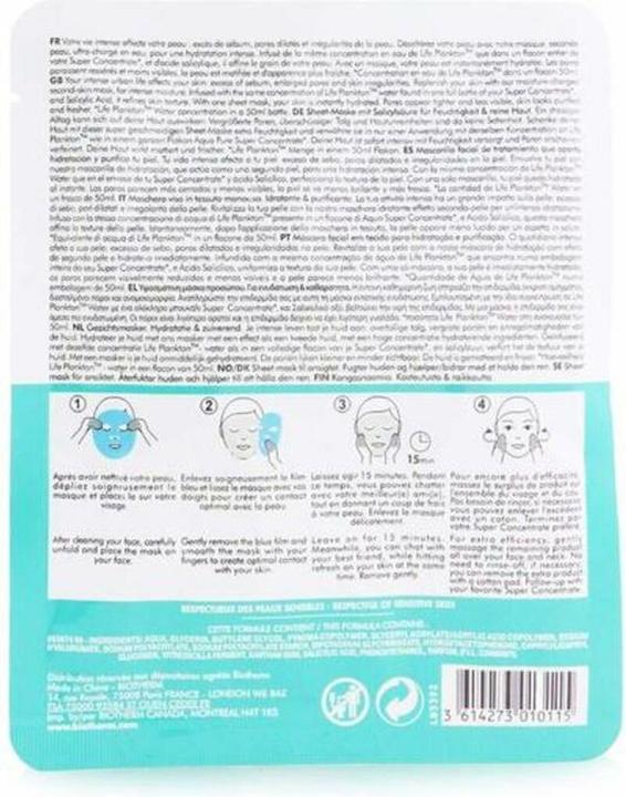 Valeurs nutritives et ingrédients Biotherm AQUA Super Mask Pure (31 ml)