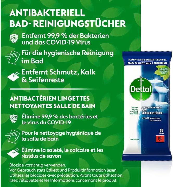 Produktbild Dettol Badreinigungstücher