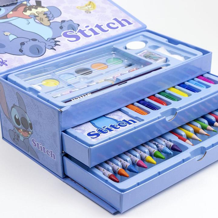 Actual product image Dick Smith Lilo & Stitch colouring case with drawer - Disney