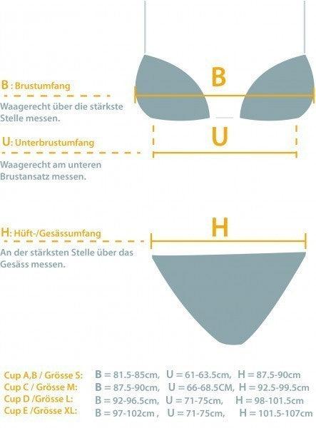Hermex Badeanzug Bikini Victoria 1045 Schwarz / Grösse S (S)
