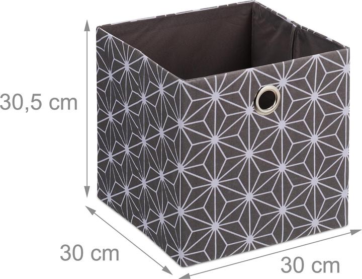 Actual product image Relaxdays 2x storage box (30 x 30 x 30.5 cm, 27 l)